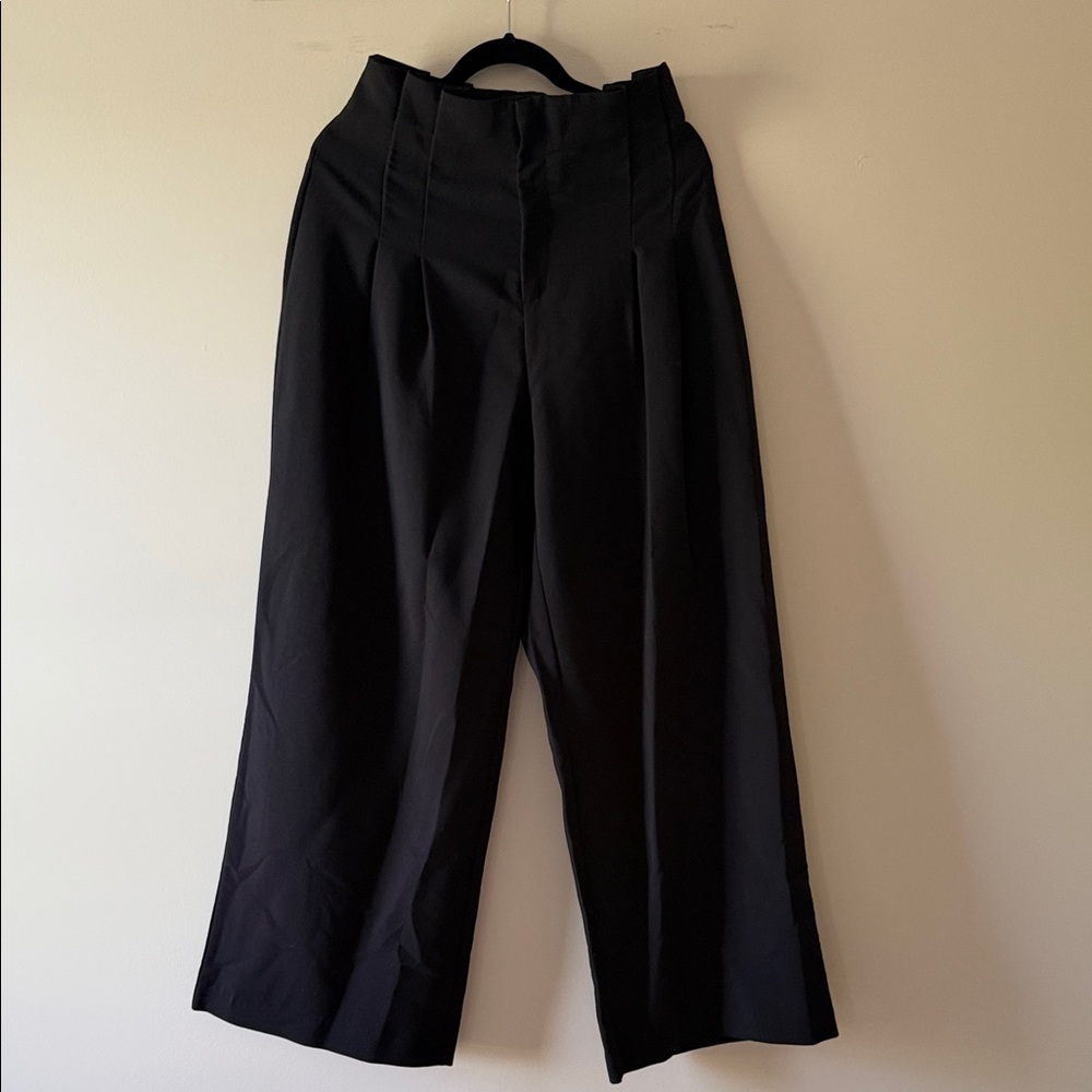 Fashion Nova Black High-Waist Wide Leg Pants